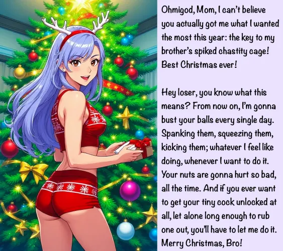 She got the gift she wanted most [Xmas][AI Image] (punishment81 on ImageFap)