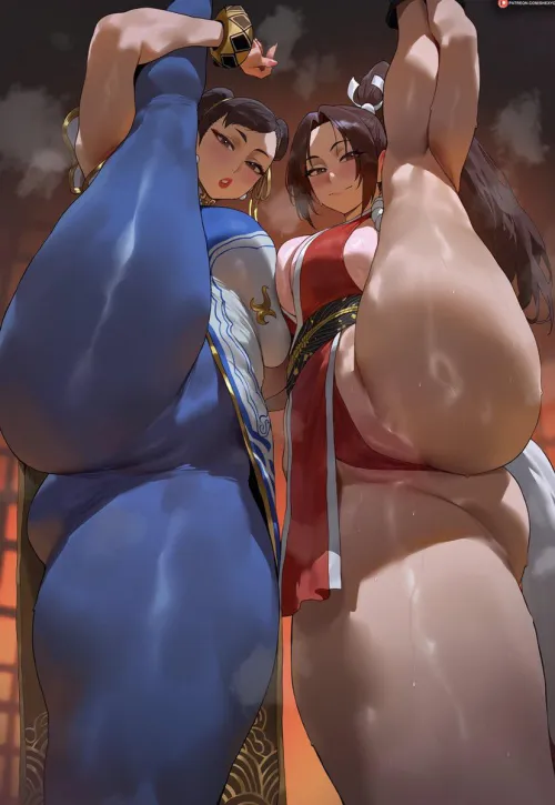 Chun-Li and Mai [Street Fighter x King of Fighters]