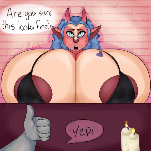 Definitely looks like a good top to wear for a date to me (F)(OC)