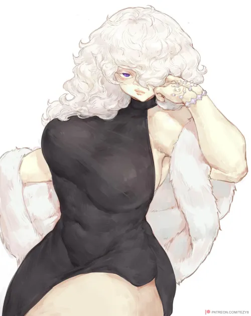 Dress too tight? (art by me)