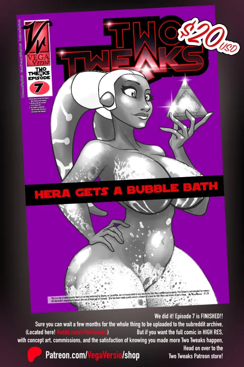 Episode 7: Hera Gets a Bubble Bath is now available in the Patreon Store!