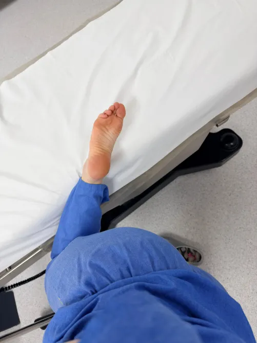 My shift is over. Now you take care of my nurse sole