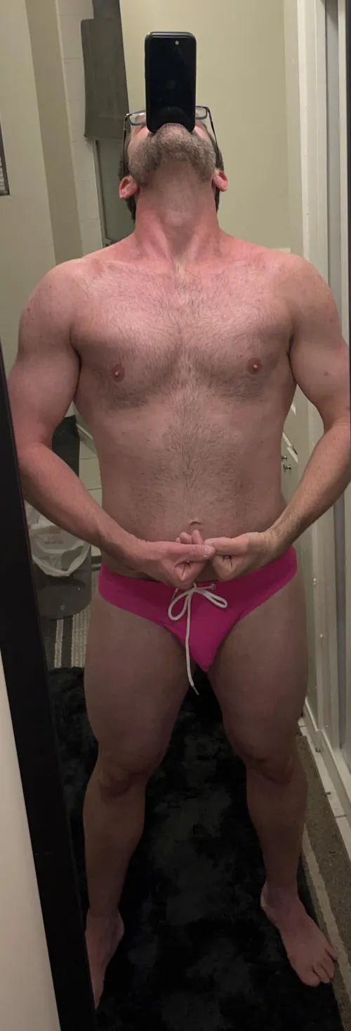 New speedo. Just like trying them on…