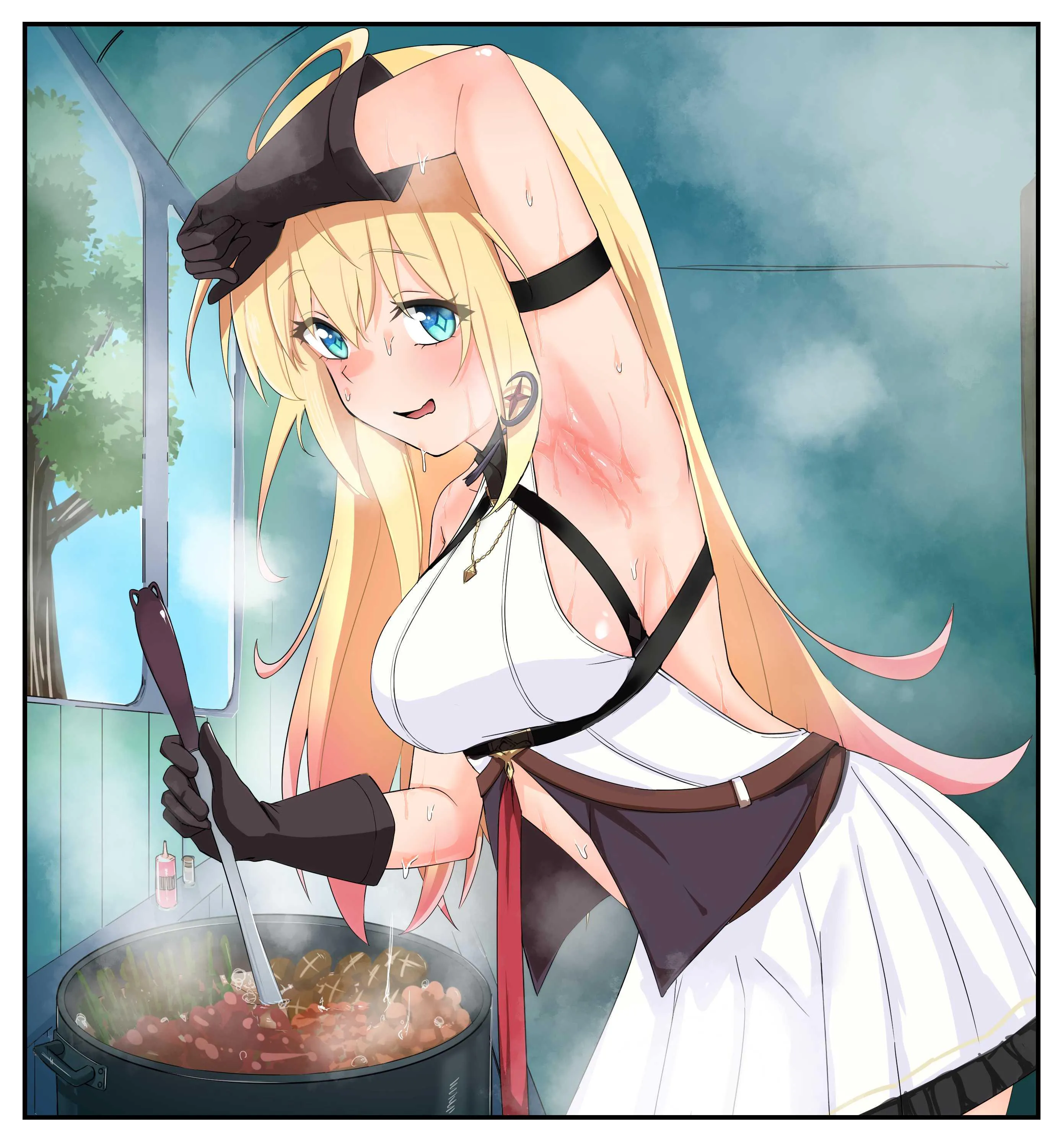 Noya is cooking (plastic_GOMI) [Stella Sora]