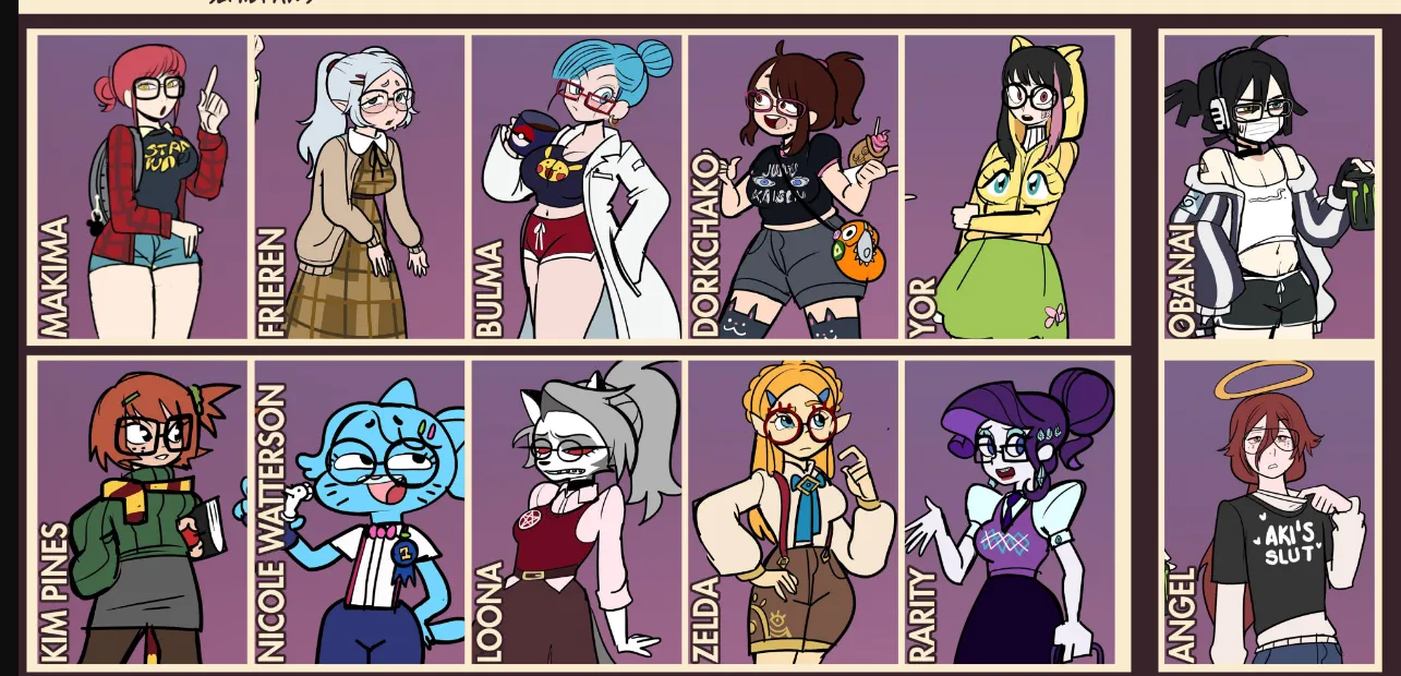 ochako nerd version (semidraws)