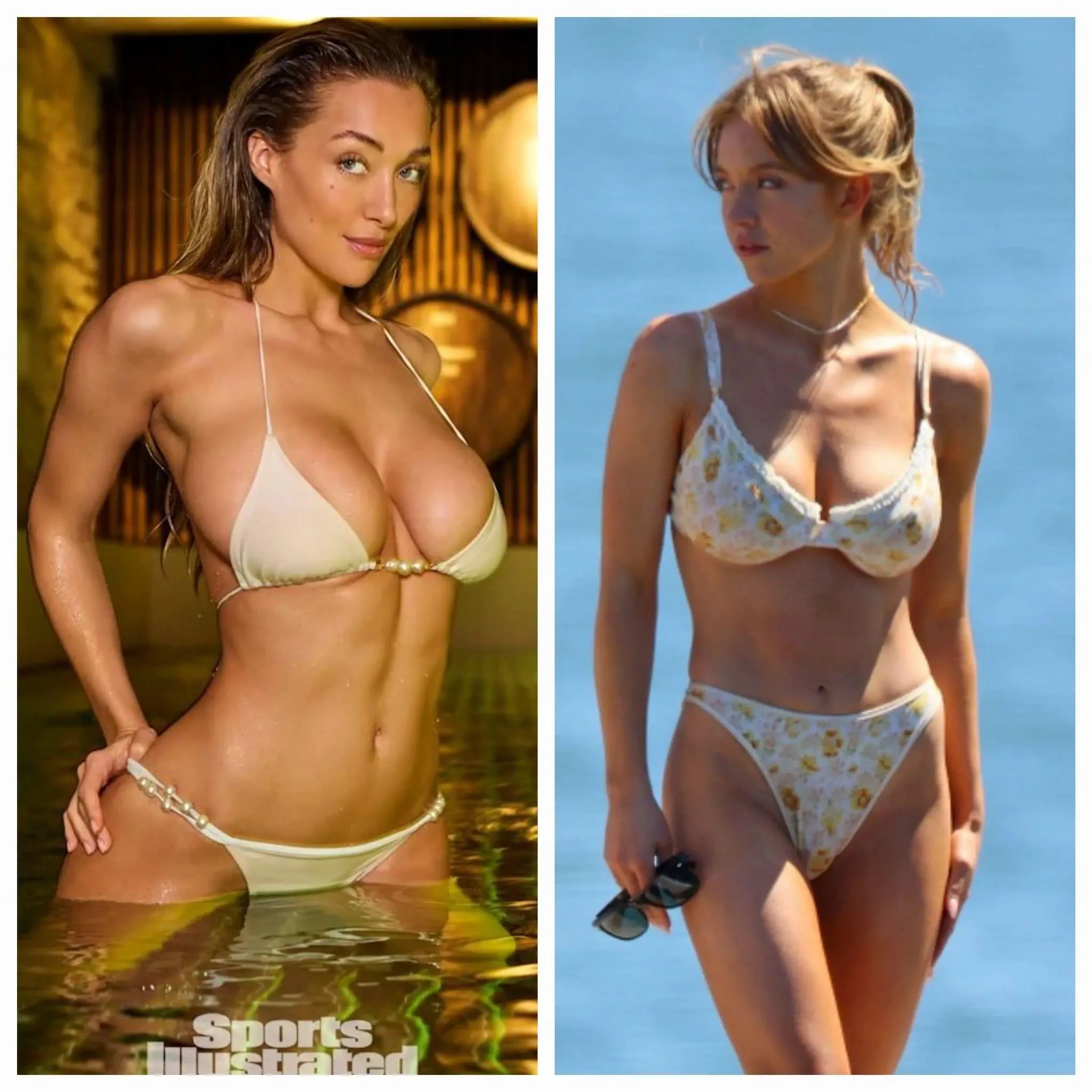 Penny Lane vs Sydney Sweeney in a Sexfight - Whoever makes the other orgasm first wins. Who would win?