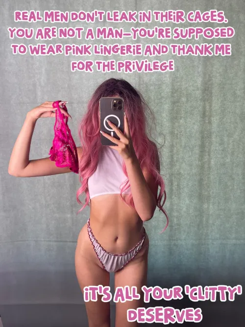 Real man don't leak in their cage!!