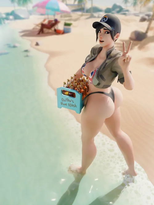 Thiccc Tracer at the Beach (Rhyw)