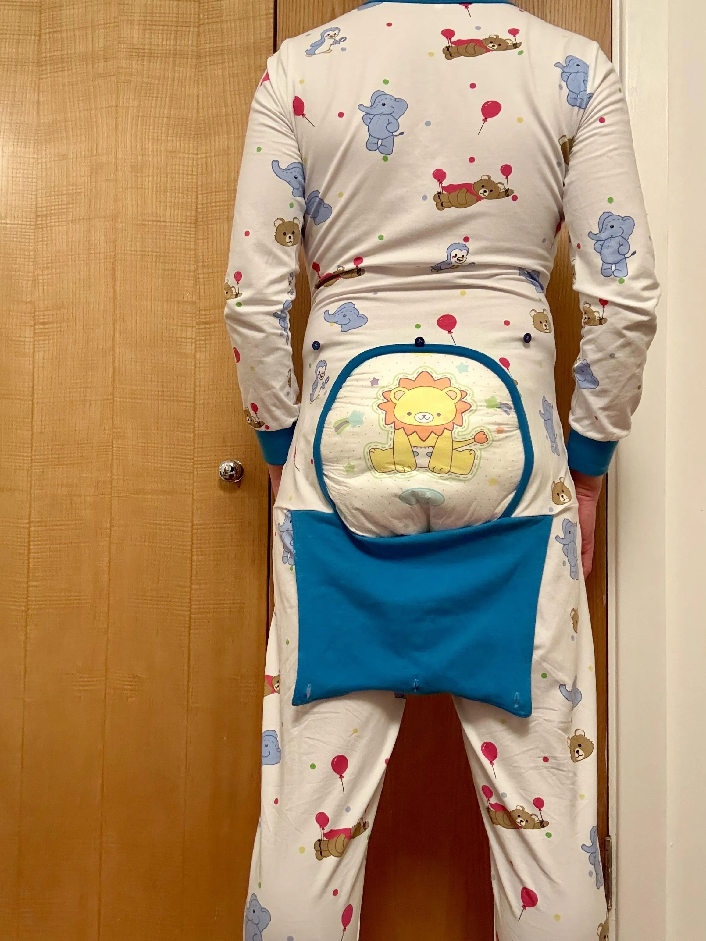 A lovely friend gifted me these adorable dropseat pyjamas!