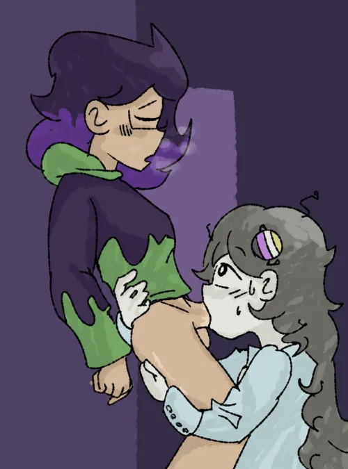 Gift for a enby friend deep down in an alleyway