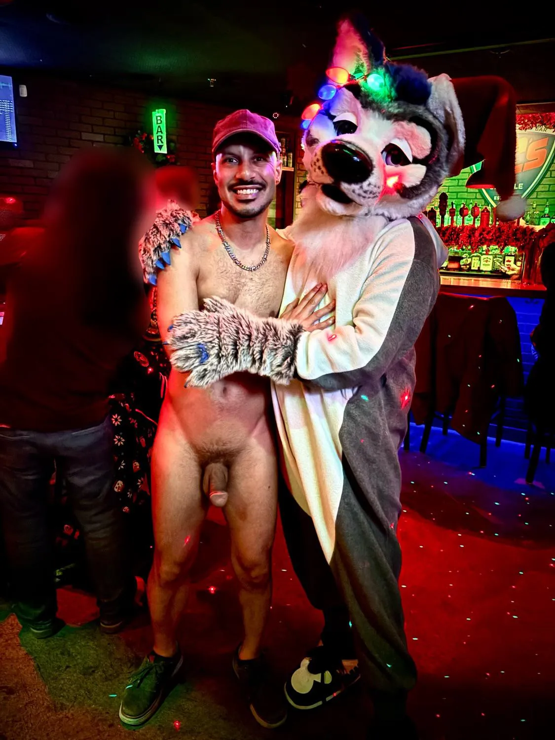 Last Christmas Eve, I went to a bar and a furry convinced me to get naked