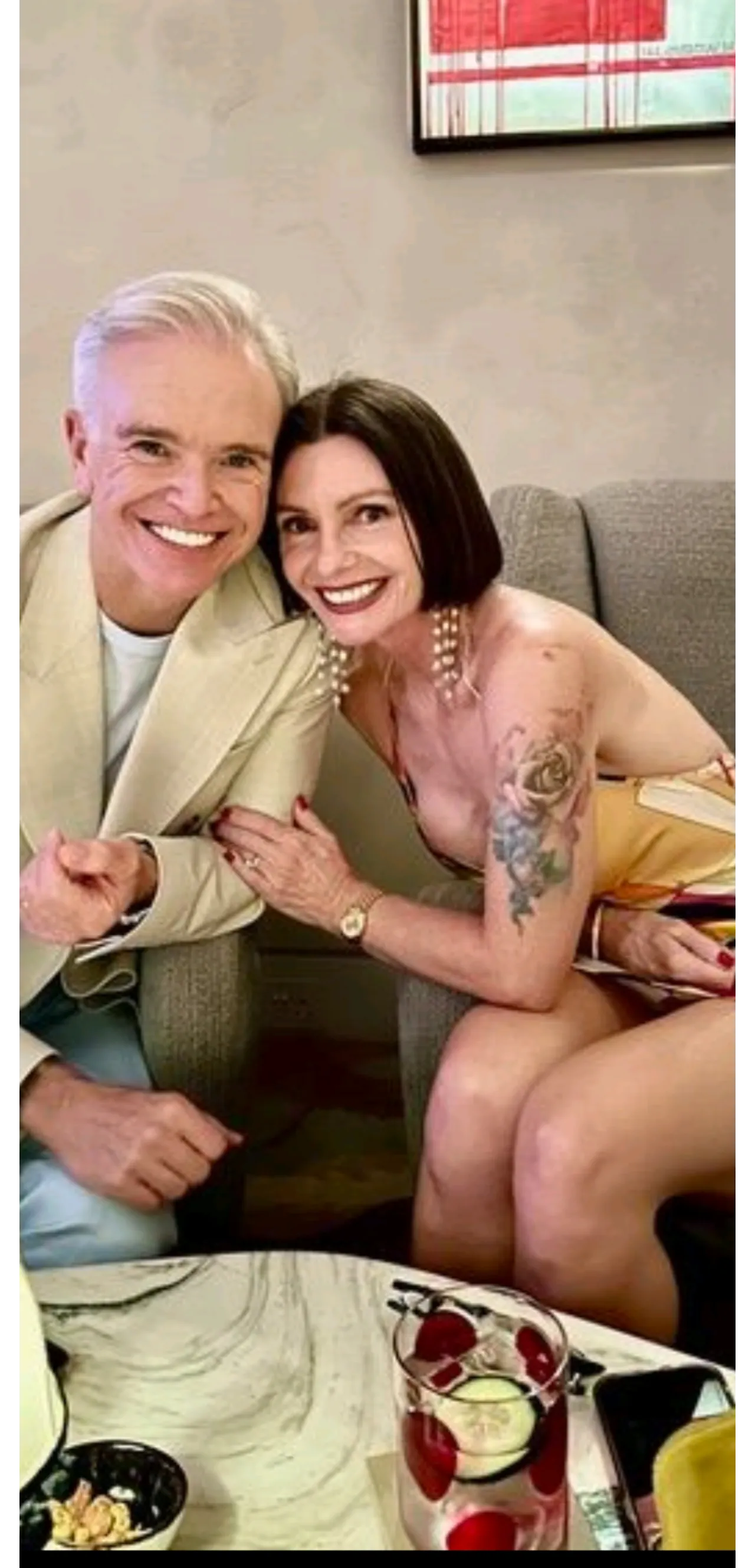 Successful businessman posts for his anniversary. You can see the ripples from space.