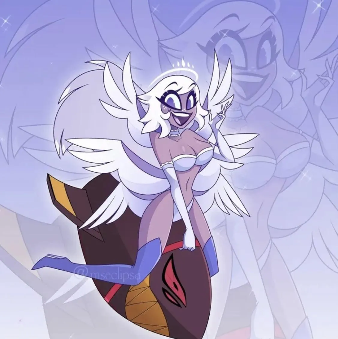 Emily riding a bomb (by eclipsa78)