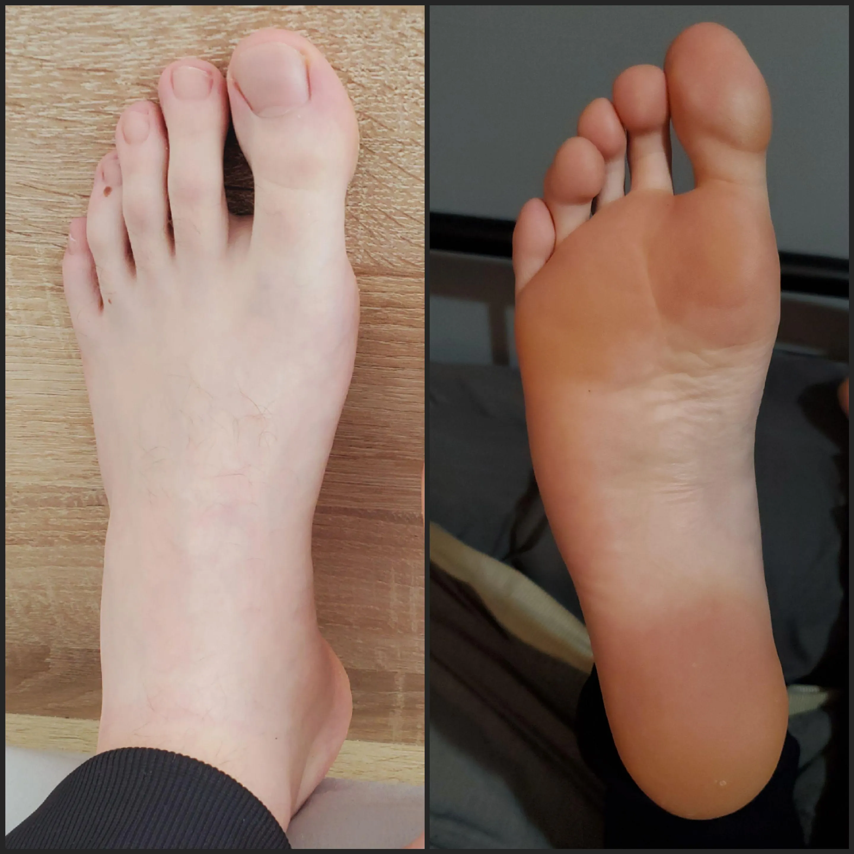 Rank the features of my feet, from most to least attractive: Tops, Soles, Toes, Arches, Heels, Color...