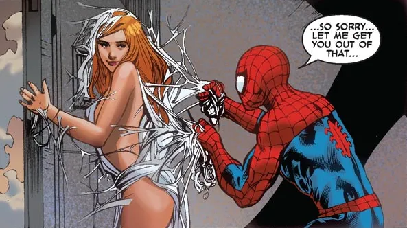 Spidey webs up a Goddess... kinda [Dark Reign: Agents of Atlas #5 (2009)]