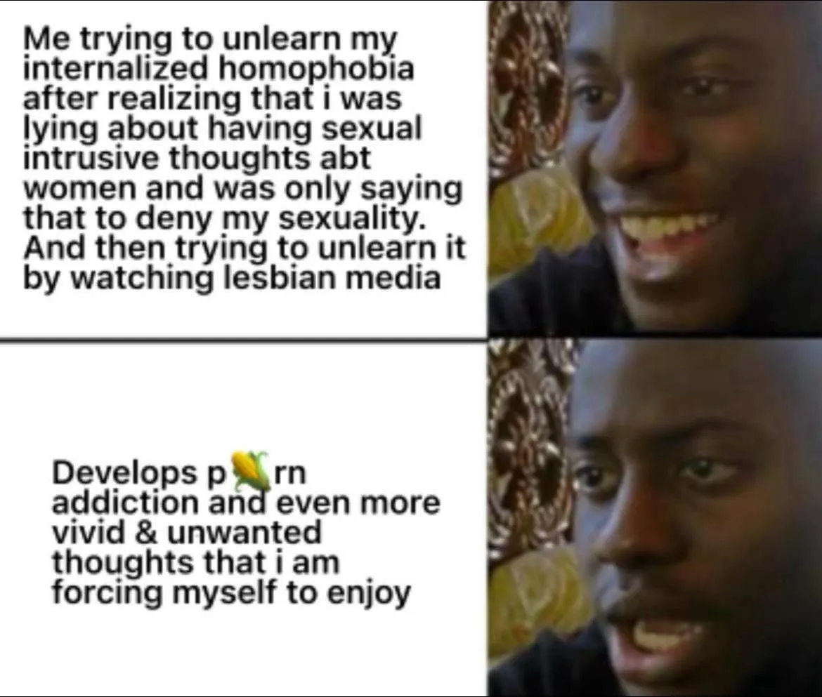 People experiencing internalized homophobia be like…