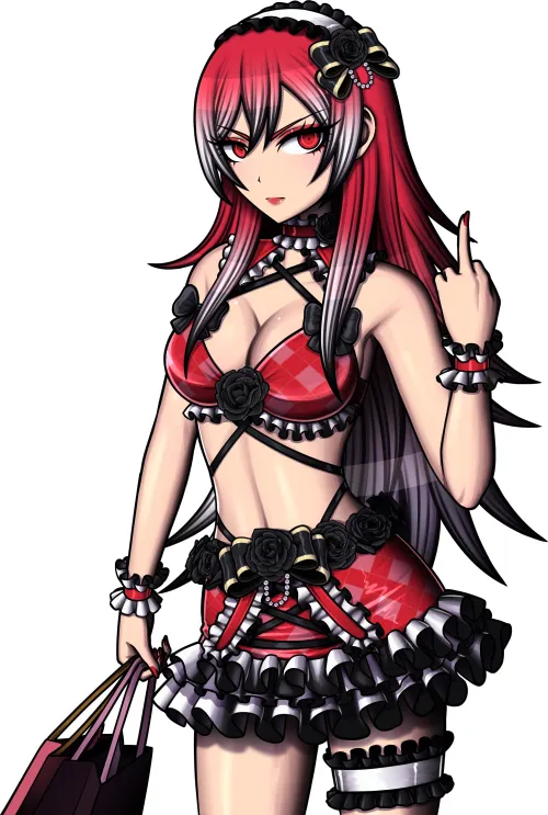 Audrey Belrose, the Mega Bitch (commission art by @FullTimeAngel13)