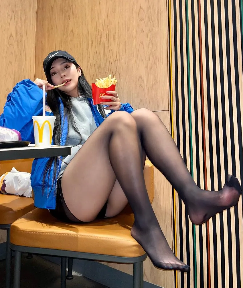 Enjoying Mcdonalds Today