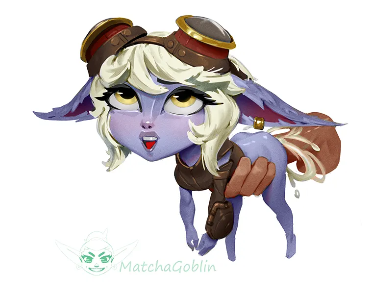 Filling up Tristana (by me, MatchaGoblin)