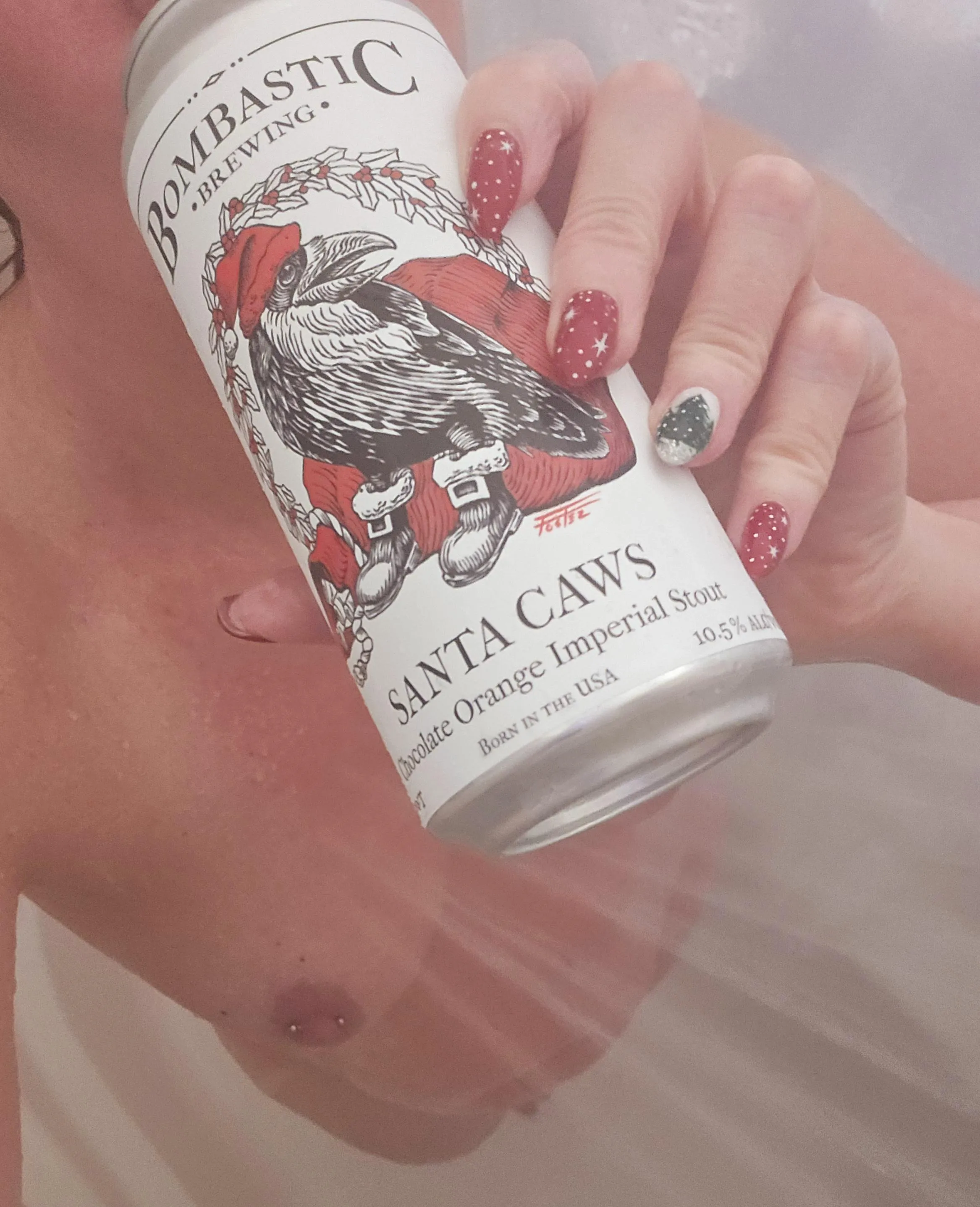 Ho Ho Hops 🎅🍺 Bombastic Brewing’s Santa Caws — Merry Christmas Shower Beer Edition