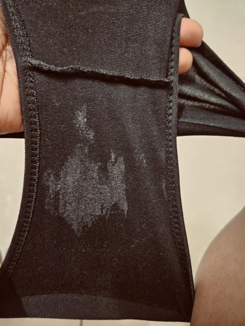 Wifey comes home with panty full of cum. 🥲