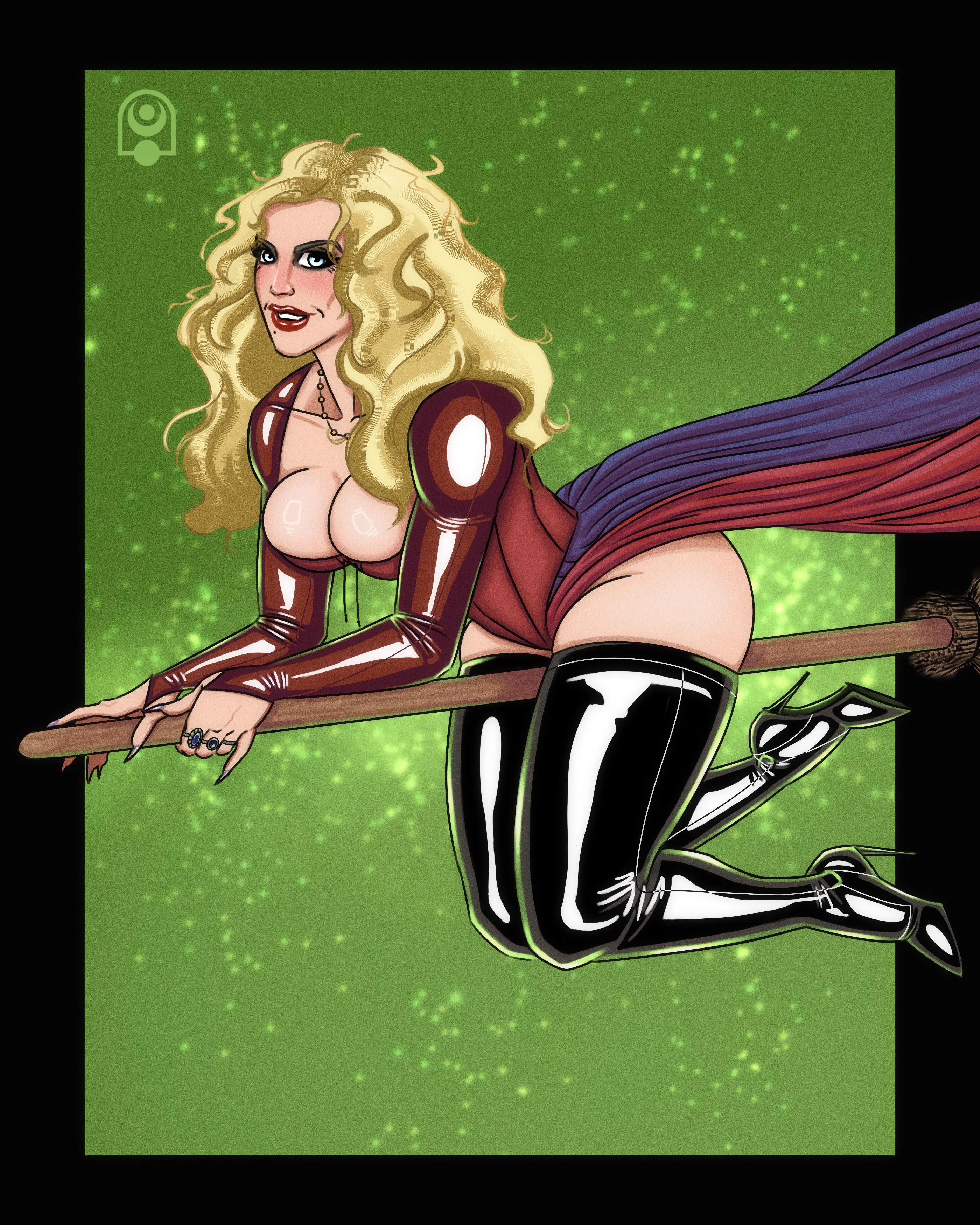 Sarah Sanderson pinup (Father Latex)