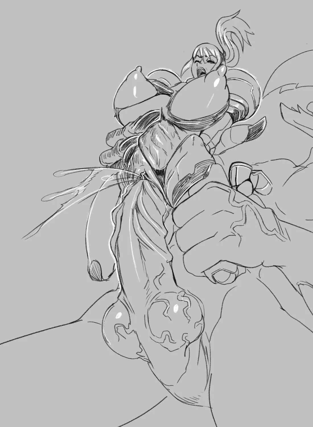 When samus armor broke and revealed what was hidden beneath, Ridley didn't waste a second (AnythingGoes)[Metroid]