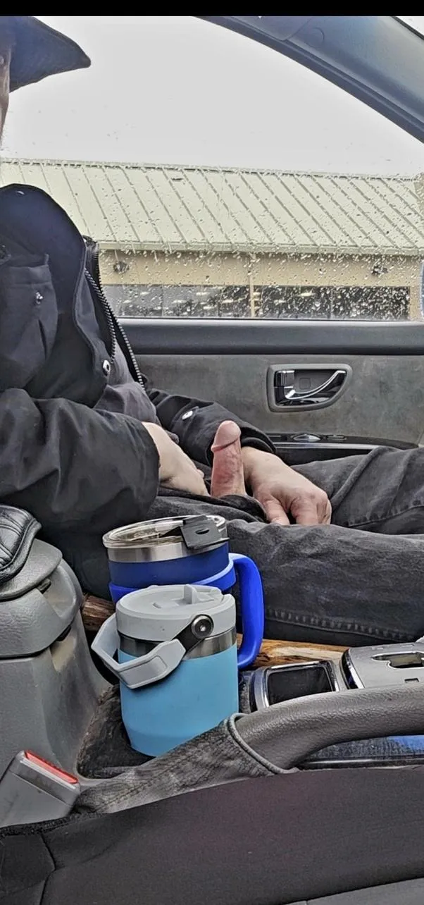 In front of the grocery store