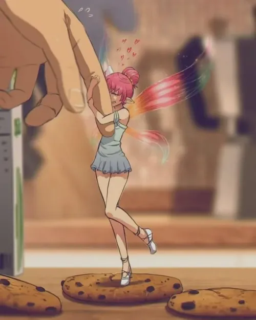 Just one finger will be enough for her