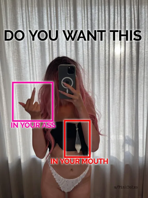 What will you enjoy more?🖕💦