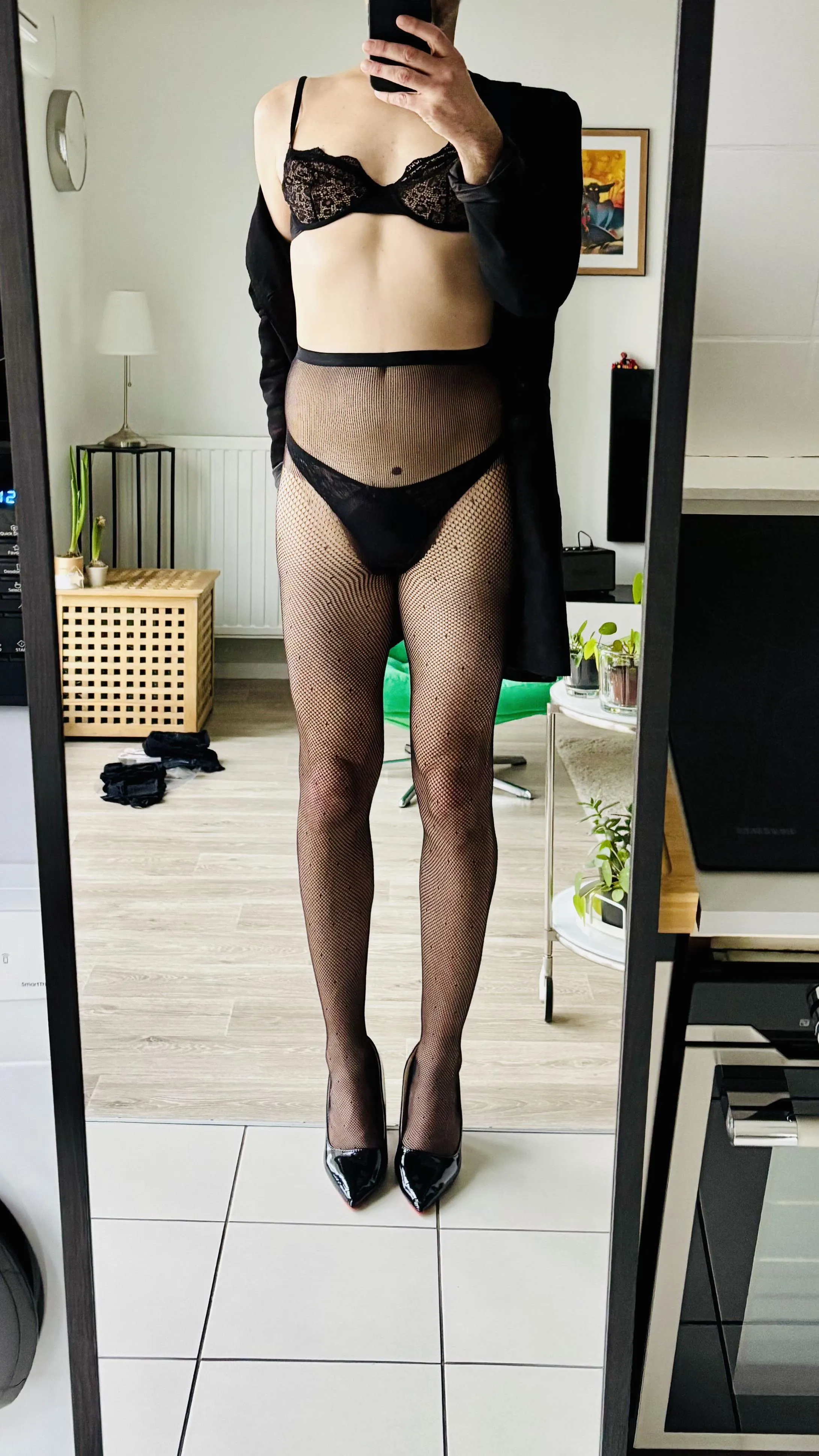 Collants #2 résilles et petits pois