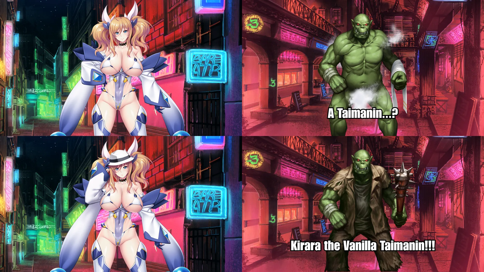 Secret identity is not a thing in the Taimanin world