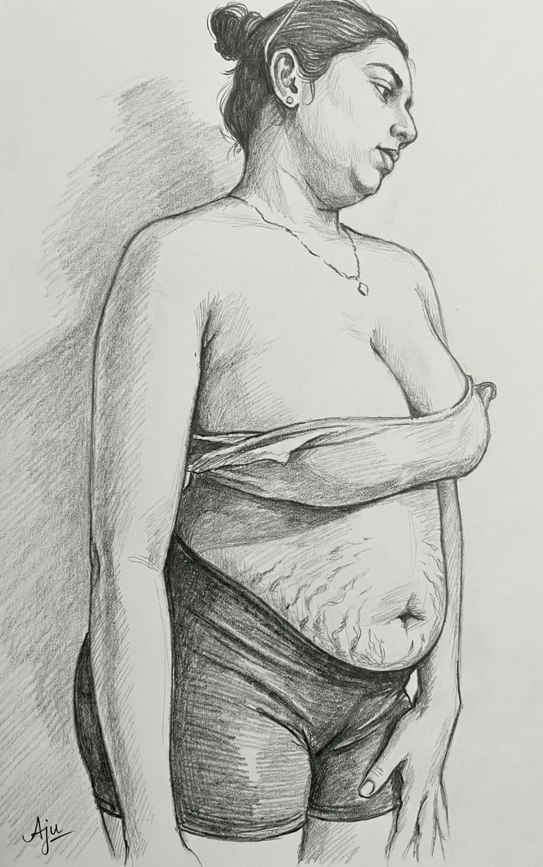 Wife's pic Drawn by my Friend. Indian wife(Mallu)