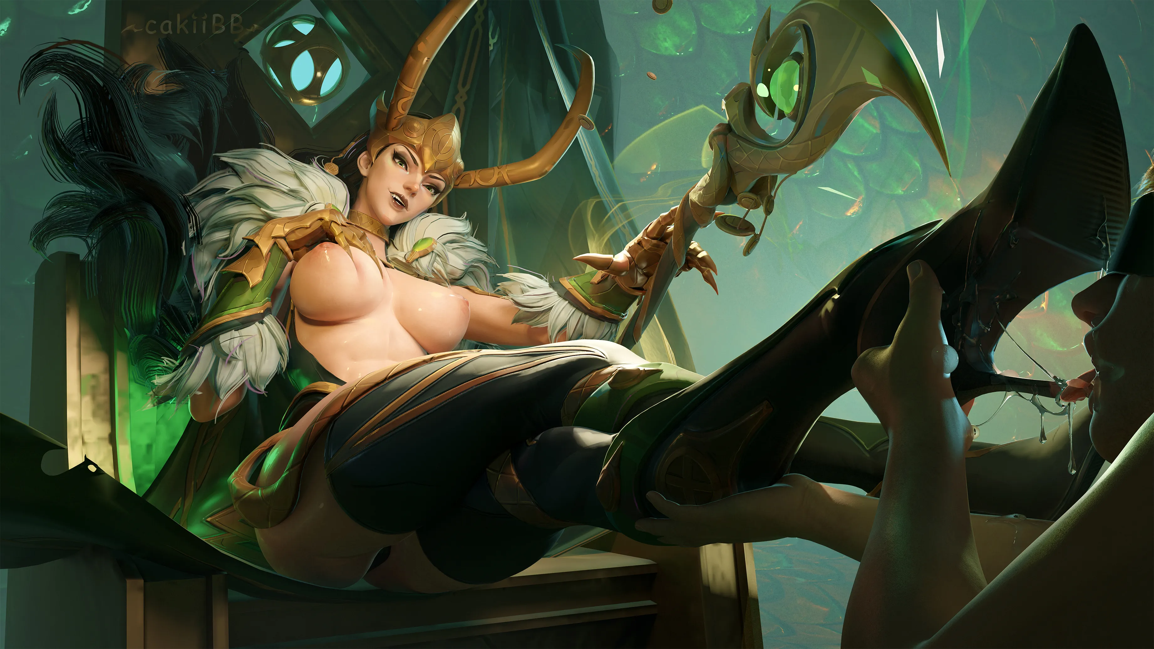 Lady Loki - Kneel for your Queen! (cakiiBB)