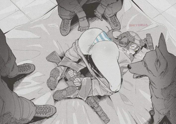 The invading army humiliated her for all the personnel to see