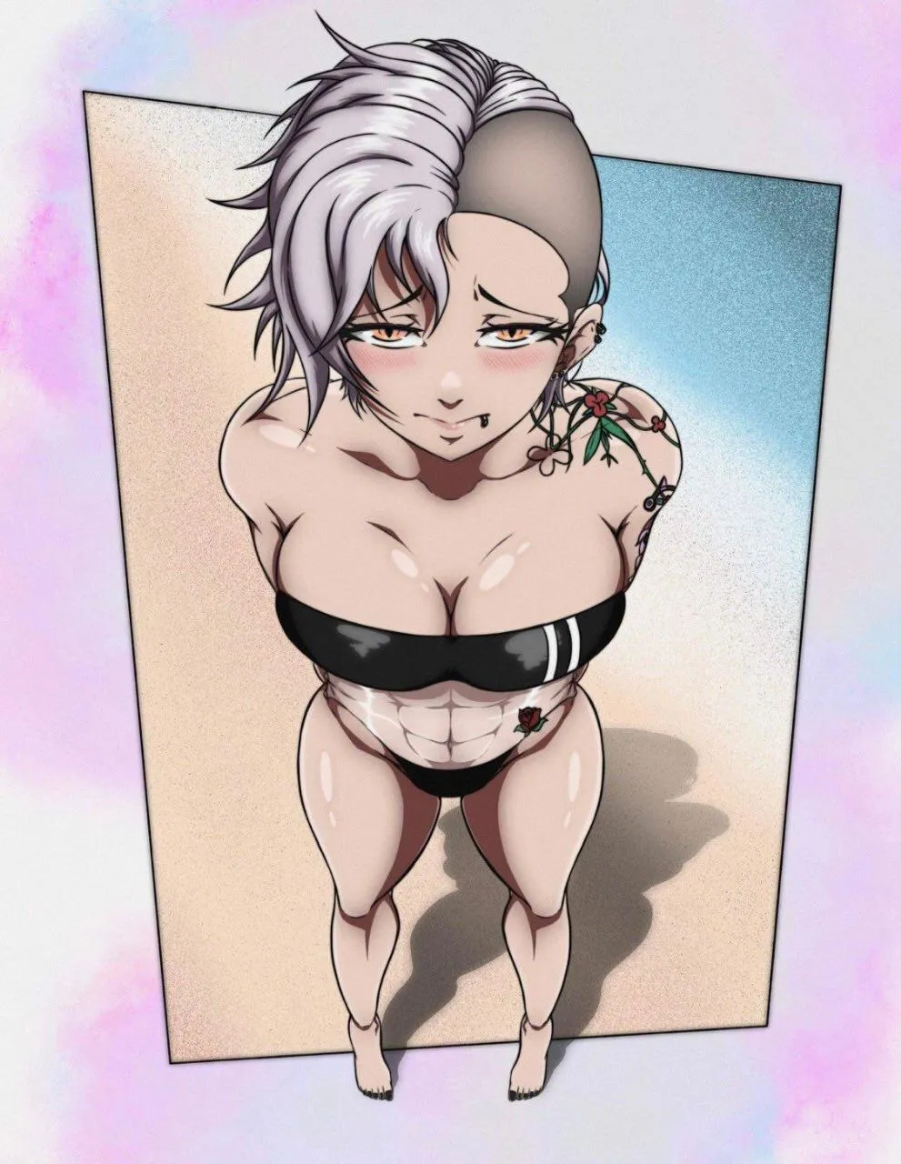 Fefe looks embarrassed when a tall guy like you looks down on her thick body and pretty face (Fefe) [Indie VTuber]