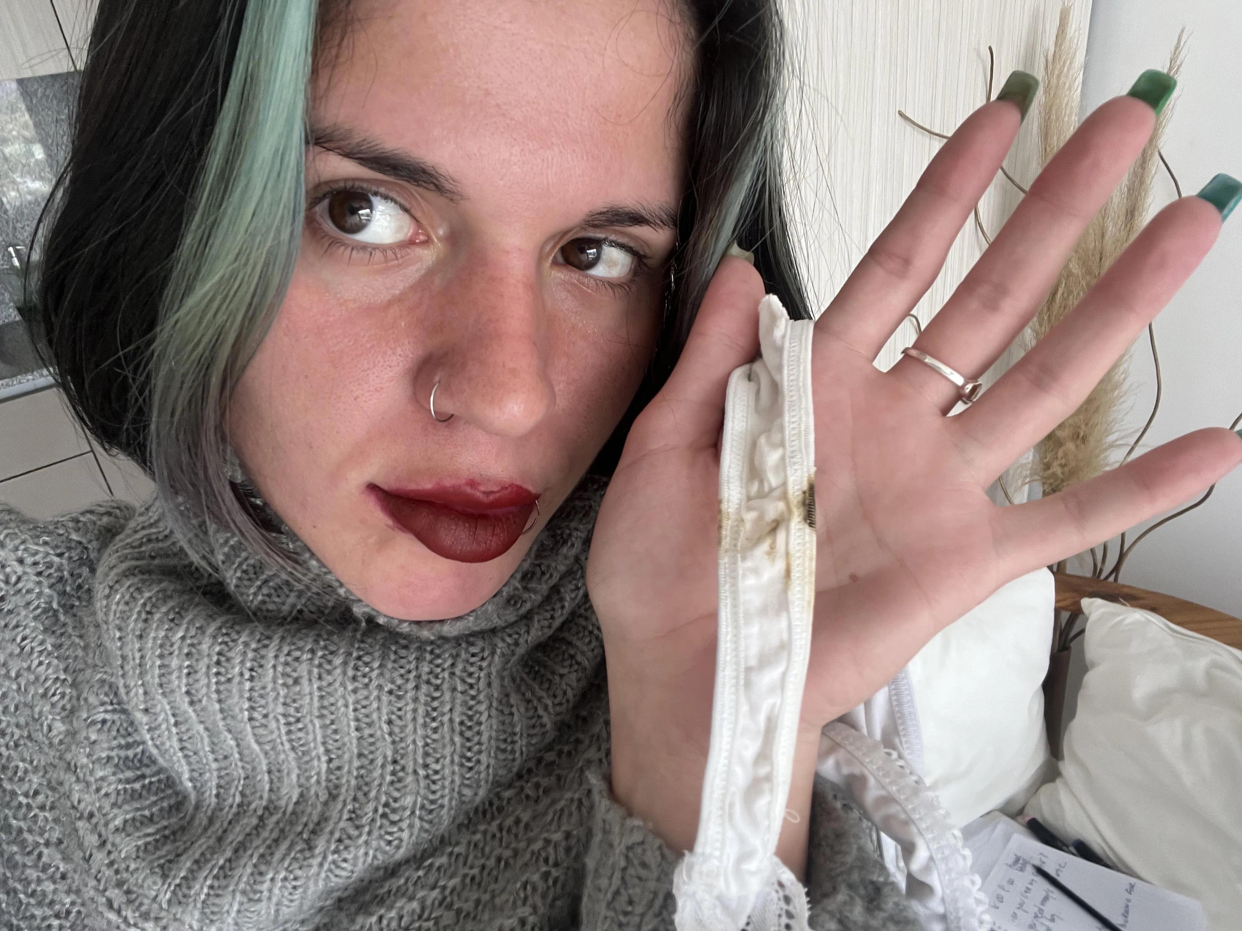 My disgusting panties look delicious