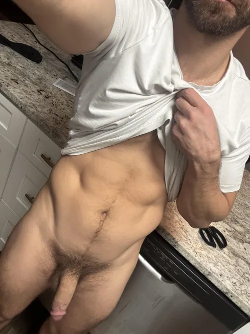 Thighs and soft cock