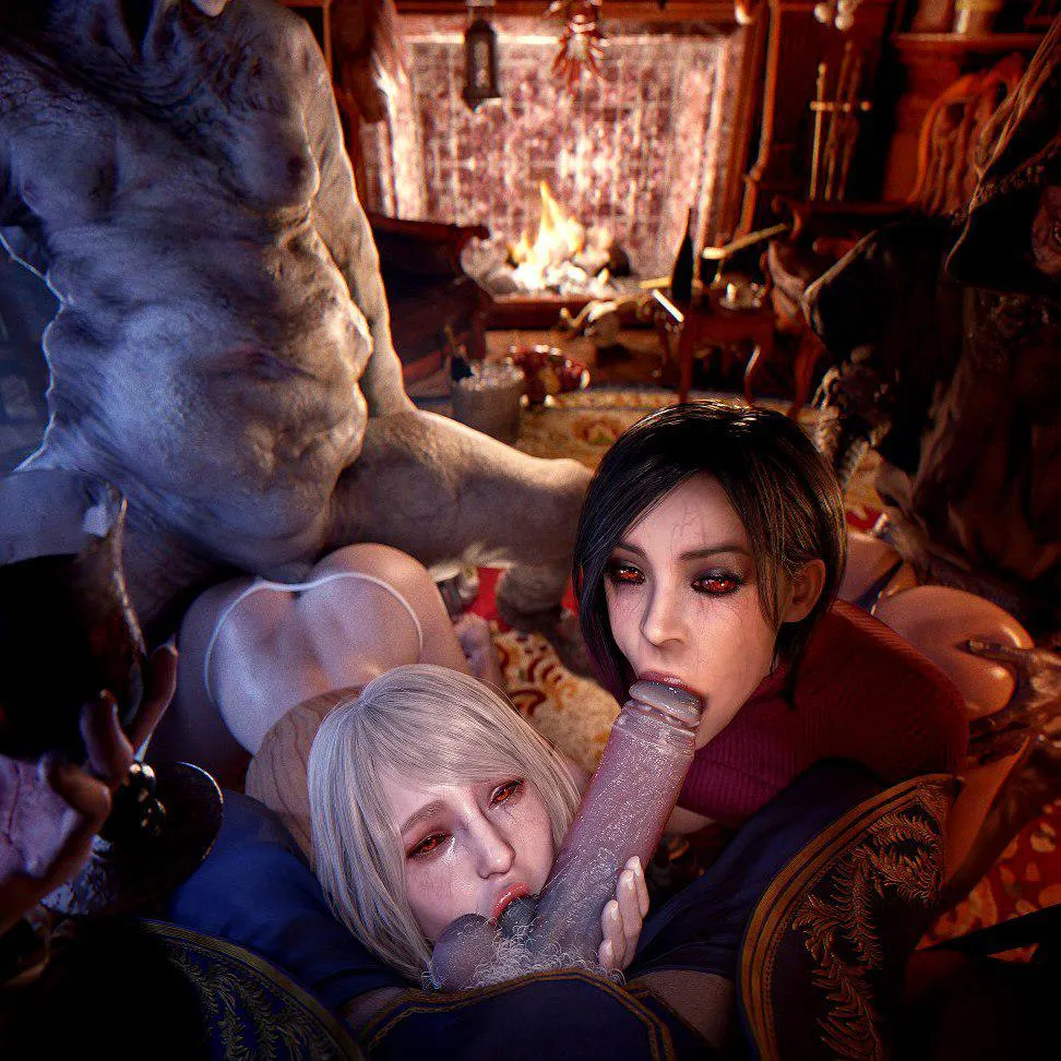 Ada Wong, Ashley Graham and Zealot (hakkux) [Resident Evil]