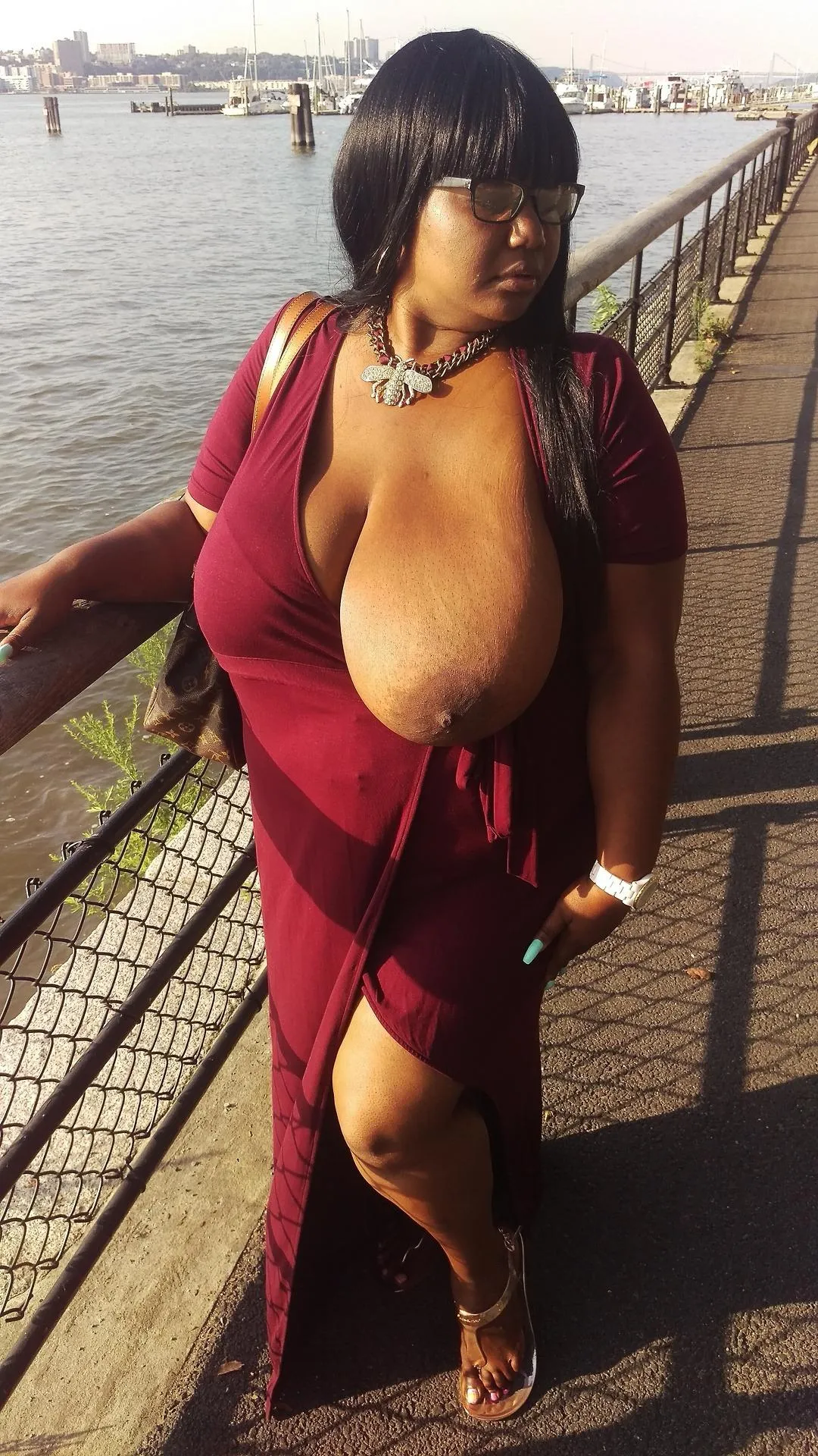 The one-boob style gives you a little extra glamor