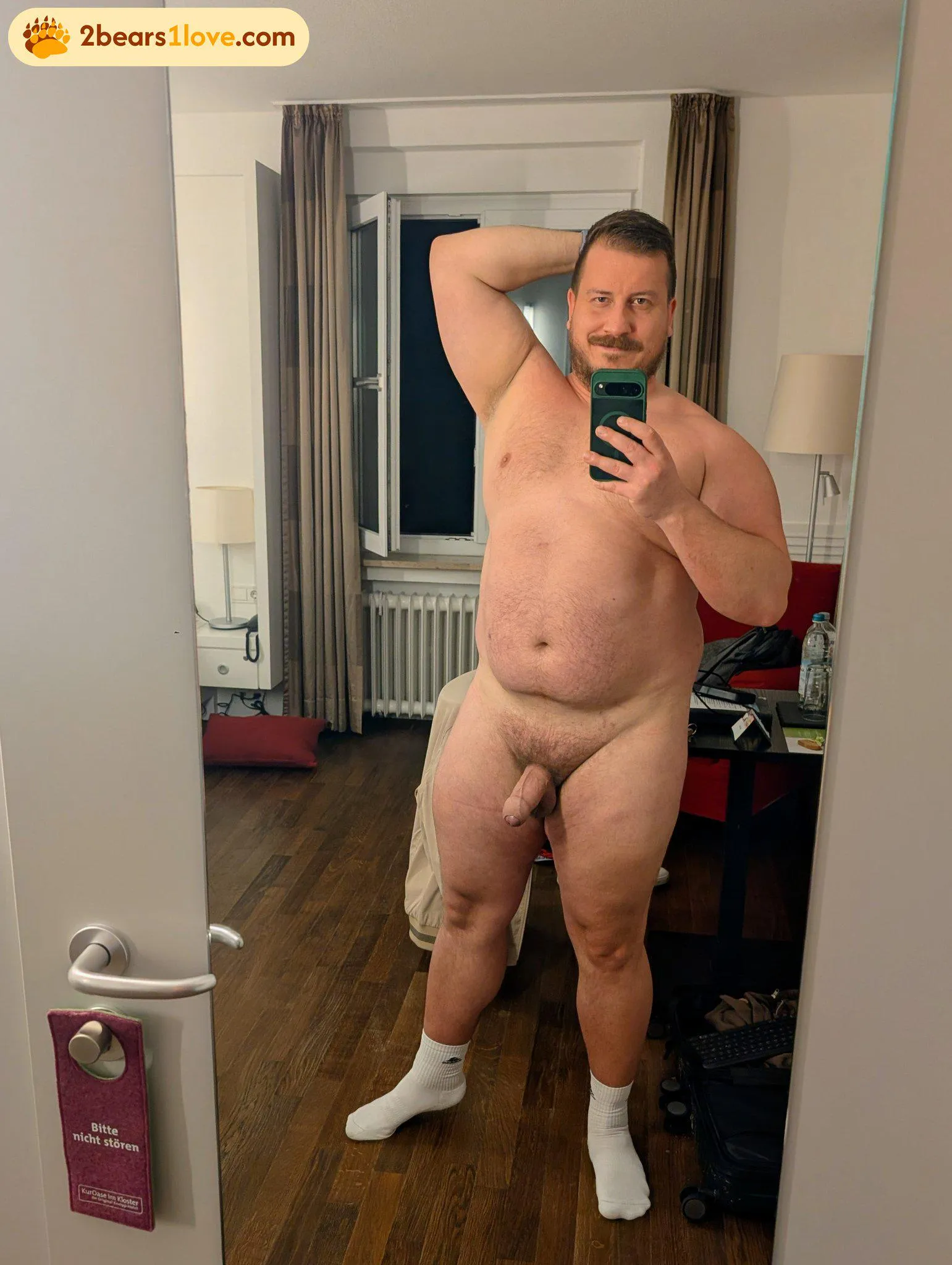 [35] I'm on a business trip, alone in my hotel room. There's room for one more here.