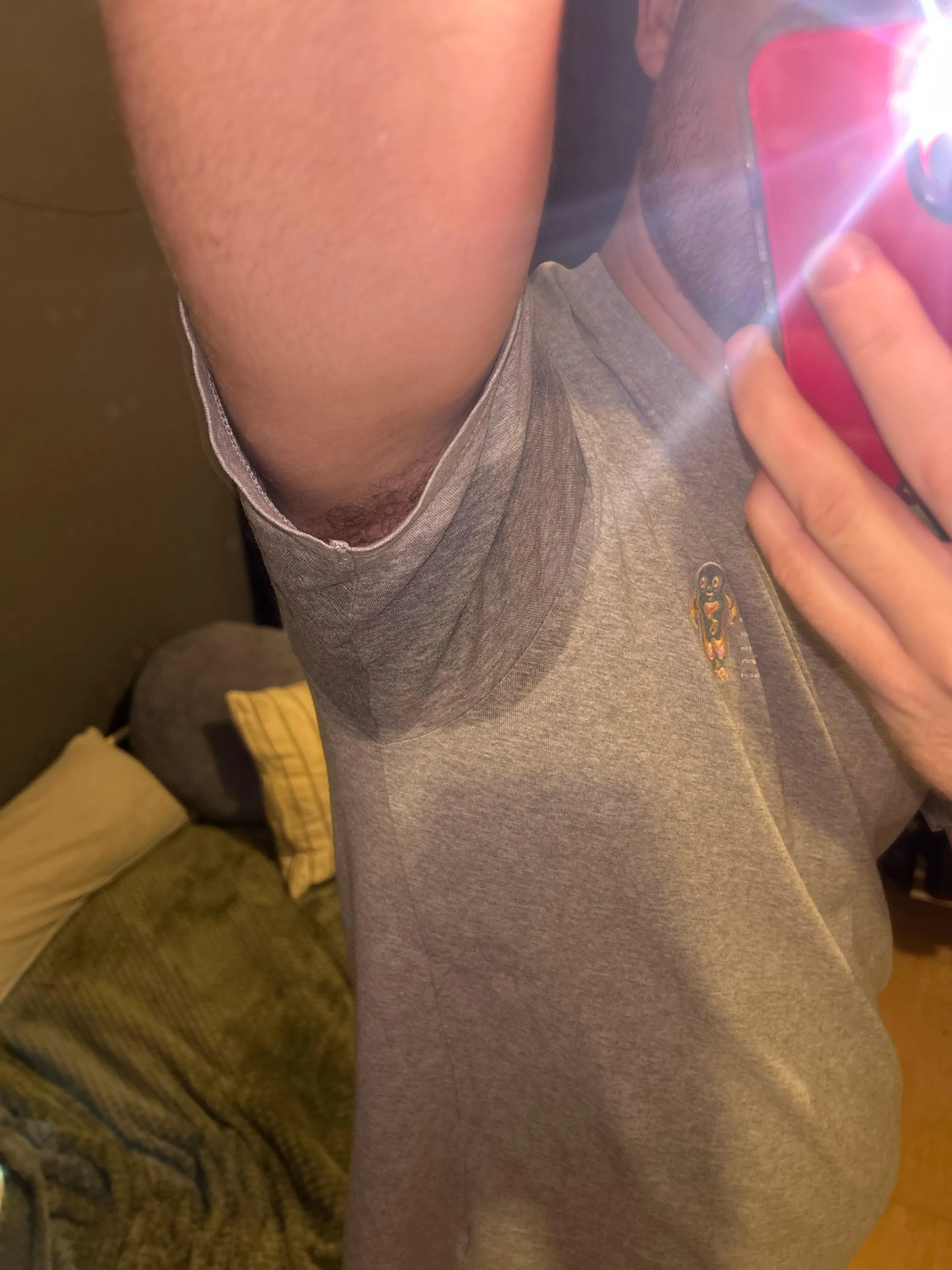 As soon as I go out my pits always get so sweaty and stinky. Snap in profile