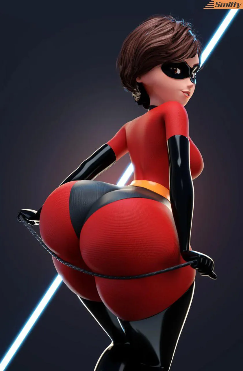 Elastigirl showing off her bubble butt by smitty34