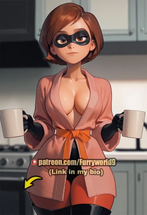 That robe is struggling to contain those Pixar curves... Good morning indeed