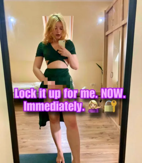 I want you in chastity for me [oc]