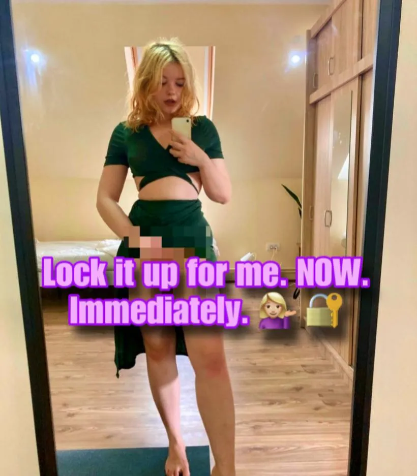 I want you in chastity for me [oc]