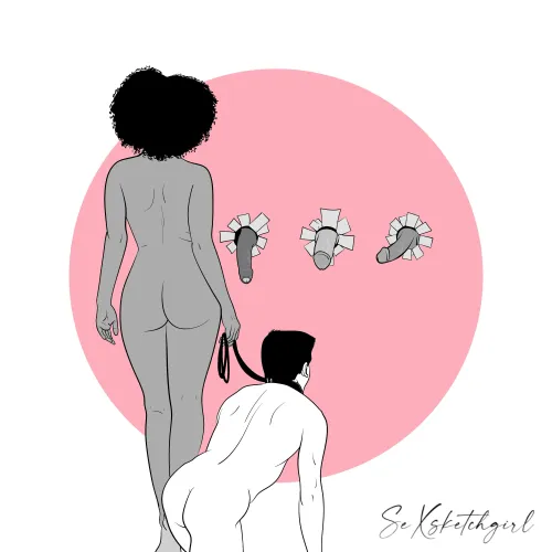 Meeting her friends (by Sexsketchgirl)