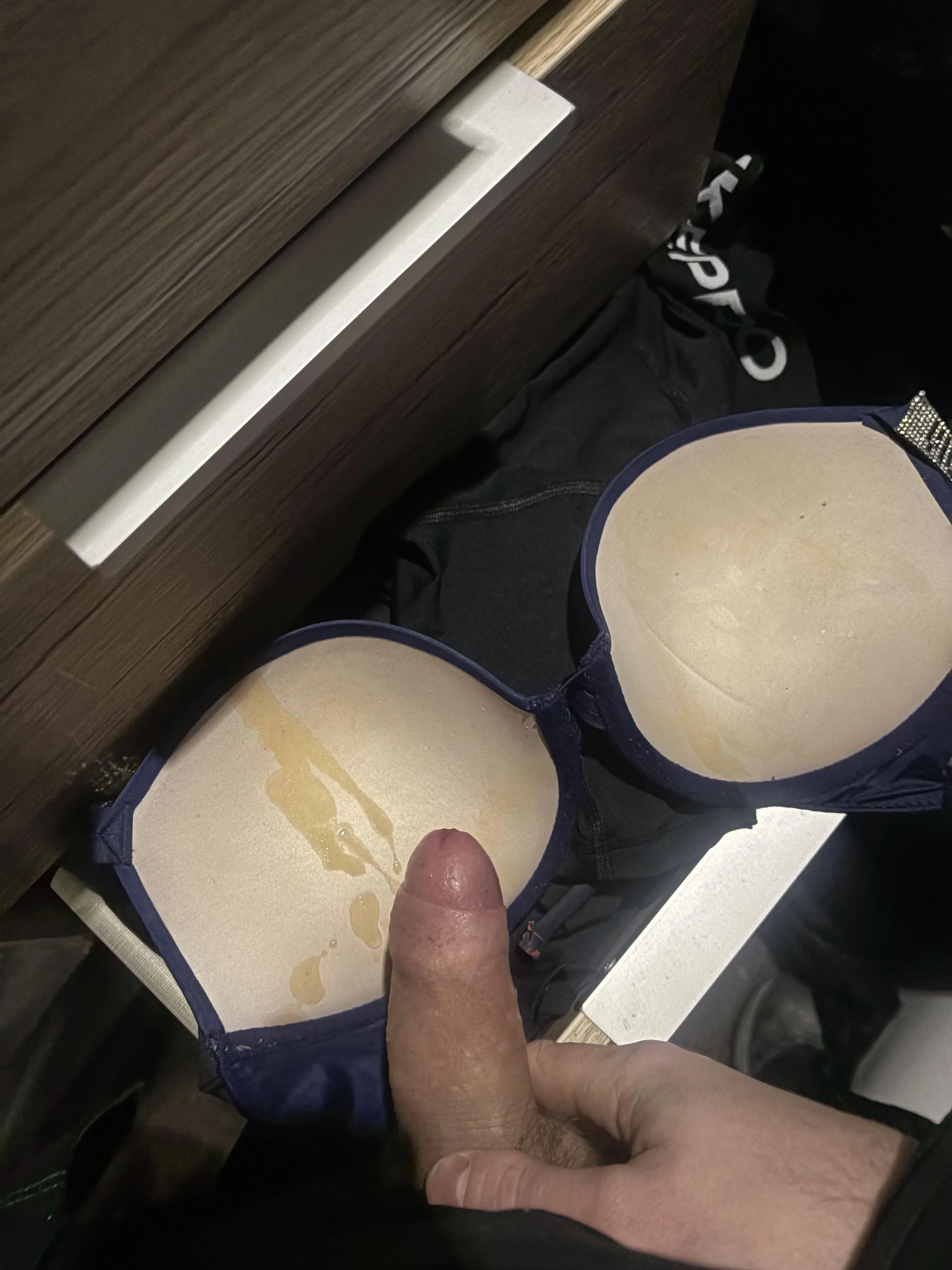 Stained and padded bra