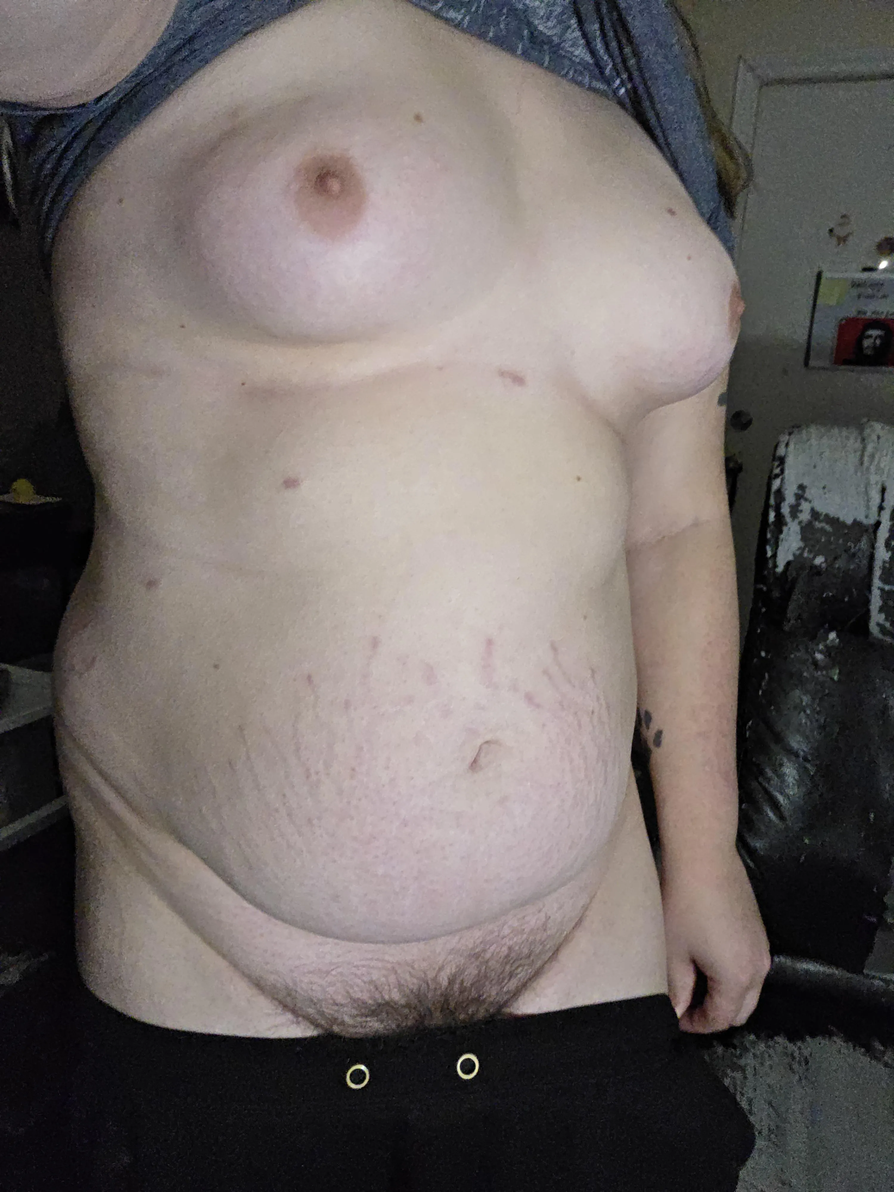 Wouldn't you want me to pull my pants down all the way?