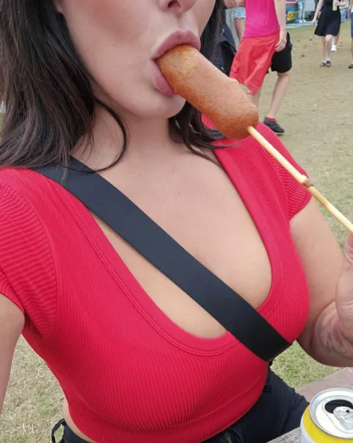 Eating corndog turns me on